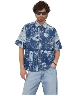 Versace Jeans Couture Denim Shirts - Azul