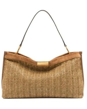 Gianni Chiarini Tassen ,Bruin ,Leer Marigold Schoudertas - Wit