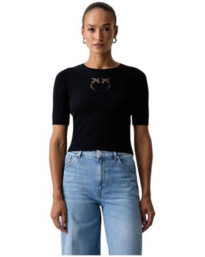 Pinko Round-Neck Knitwear - Noir