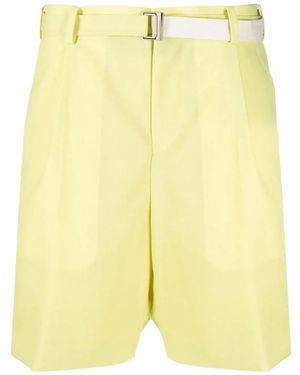 Sacai Casual Shorts - Amarillo