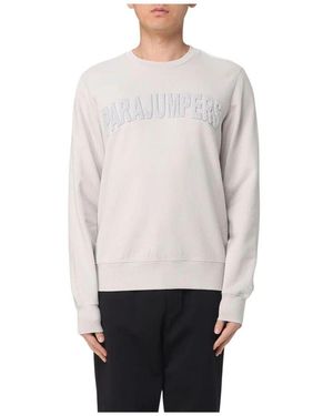 Parajumpers Logo Sweatshirt Eisblau Stilvoll - Weiß