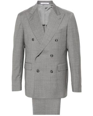 Tagliatore Double Breasted Suits - Grey