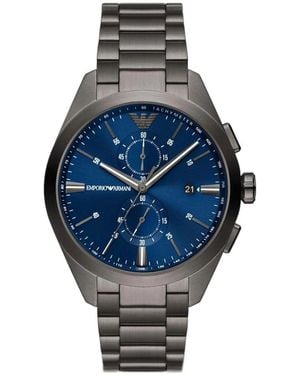 Emporio Armani Orologio analogico classico elegante con data - Blu