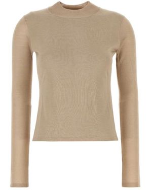 Max Mara Truien & Vesten ,Round-Neck Truien - Naturel