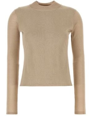 Max Mara Truien & Vesten ,Round-Neck Truien - Naturel