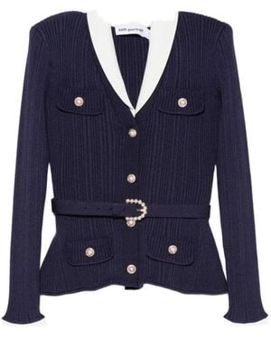 Self-Portrait Cardigans - Bleu