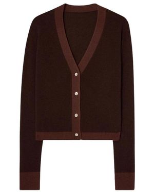 CLOEYS Farbblock Cardigan Braun Braun