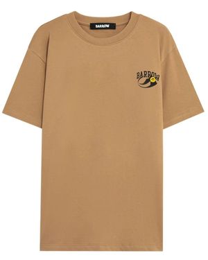 Barrow Crewneck Jersey T-Shirt Print - Natur