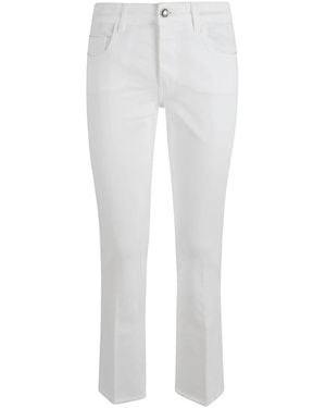 Fay Cropped Trousers - White