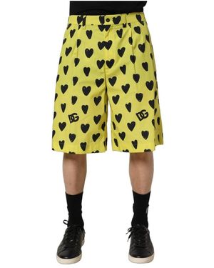 Dolce & Gabbana Long Shorts - Yellow