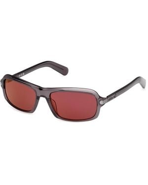 adidas Rechteckige Sonnenbrille - Rot