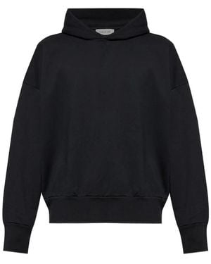 Fear Of God Zwarte Hoodie Met Dropped Shoulders - Blauw