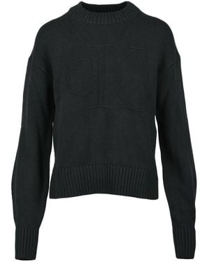 Calvin Klein Round-Neck Knitwear - Noir
