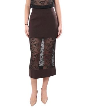Liviana Conti Midi Skirts - Black