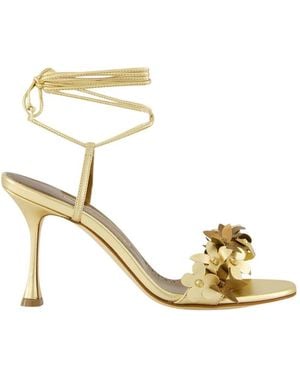 Manolo Blahnik Anista Sandalen - Mettallic