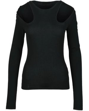 Dondup Long Sleeve T-Shirts - Black