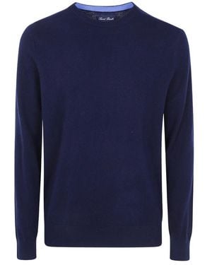 MC2 Saint Barth Regent Cashmere Ronde Hals Trui - Blauw