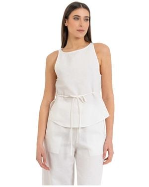 Kocca Sleeveless Tops - White