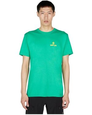 Ostrya Tops ,Groen ,Katoen Core Logo Equi T-Shirt