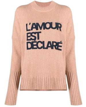 Zadig & Voltaire Trui Met Slogan-Print - Roze