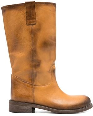 GISÉL MOIRÉ High Boots - Braun