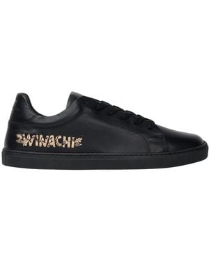 Pantofola D Oro Weiße Ledersneakers Foro Italico Winachi - Schwarz