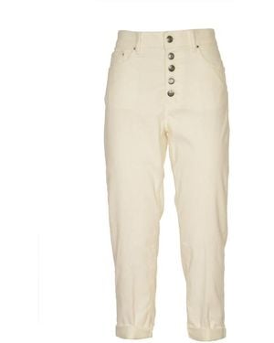 Dondup Cropped Trousers - Neutro