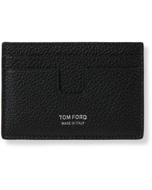 Tom Ford Accessoires ,Zwart ,Leer Portacarte Classico