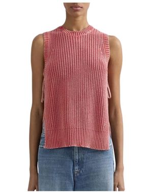 Replay Sleeveless Tops - Red
