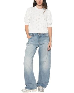 Twinset Round-Neck Knitwear - Bleu