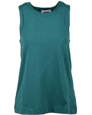 Alpha Studio Sleeveless Tops - Verde