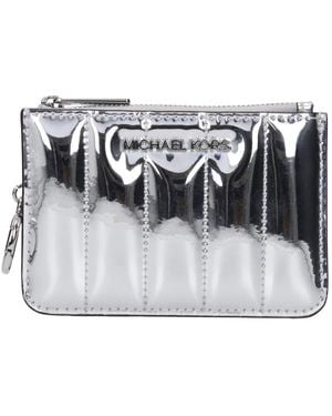 Michael Kors Jet Set Small Patent Coin Purse - Metallic
