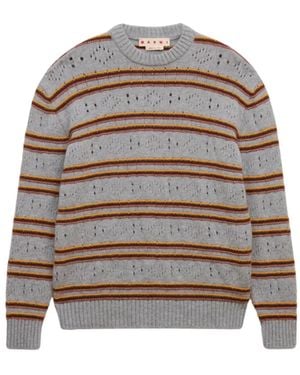 Marni Round-Neck Knitwear - Gris