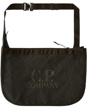 C.P. Company Plain Paper Touch Crossbody Bag - Schwarz
