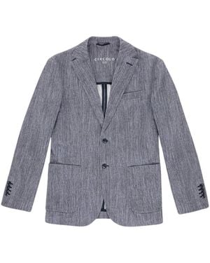 Circolo 1901 Diagonale Canvas Blazer - Blauw