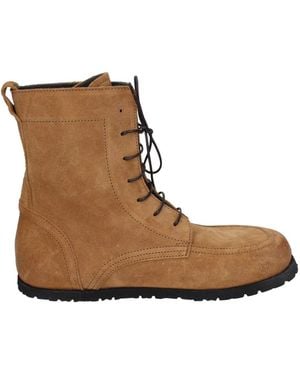 Moma Lace-Up Boots - Brown