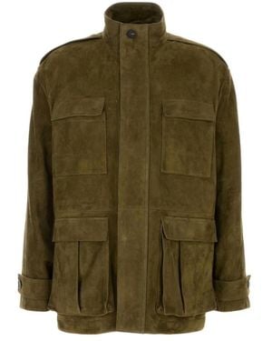 Ferragamo Light Jackets - Green