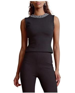 byTiMo Sleeveless Tops - Negro