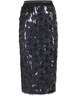 Semicouture Bindy Midi Rok - Zwart