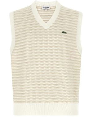 Lacoste Weste Aus Wabenjacquard - Natur