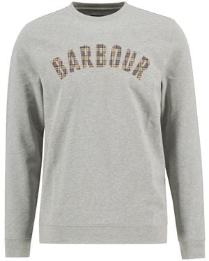 Barbour Hoodies & Sweatvesten ,Grijs ,Katoen Berwick Crew Neck Jumper