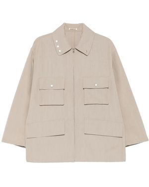 AURALEE Wool Max Canvas Blouson - Natur