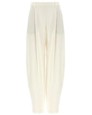 Brunello Cucinelli Tapered Trousers - White