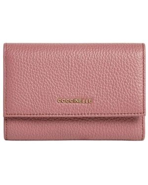 Coccinelle Metallic Medium Wallet - Rood