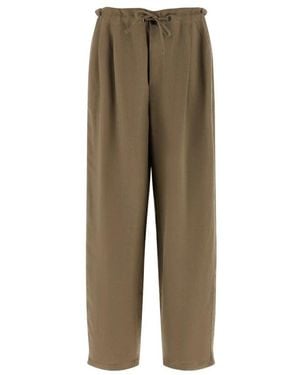 Brunello Cucinelli Broeken ,Bruin ,Wide Broeken - Naturel