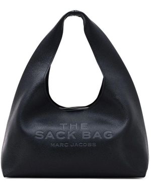 Marc Jacobs Borsa a sacco nera in pelle granulata - Nero