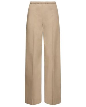 Moncler Wide Trousers - Natural