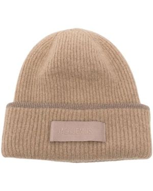 Jacquemus Le Bonnet Gros Grain Beanie - Naturel