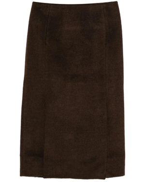Entire studios Rokken ,Bruin ,Wol Tailored Midi Skirt