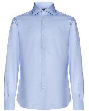 Franzese Collection Formal Shirts - Blue